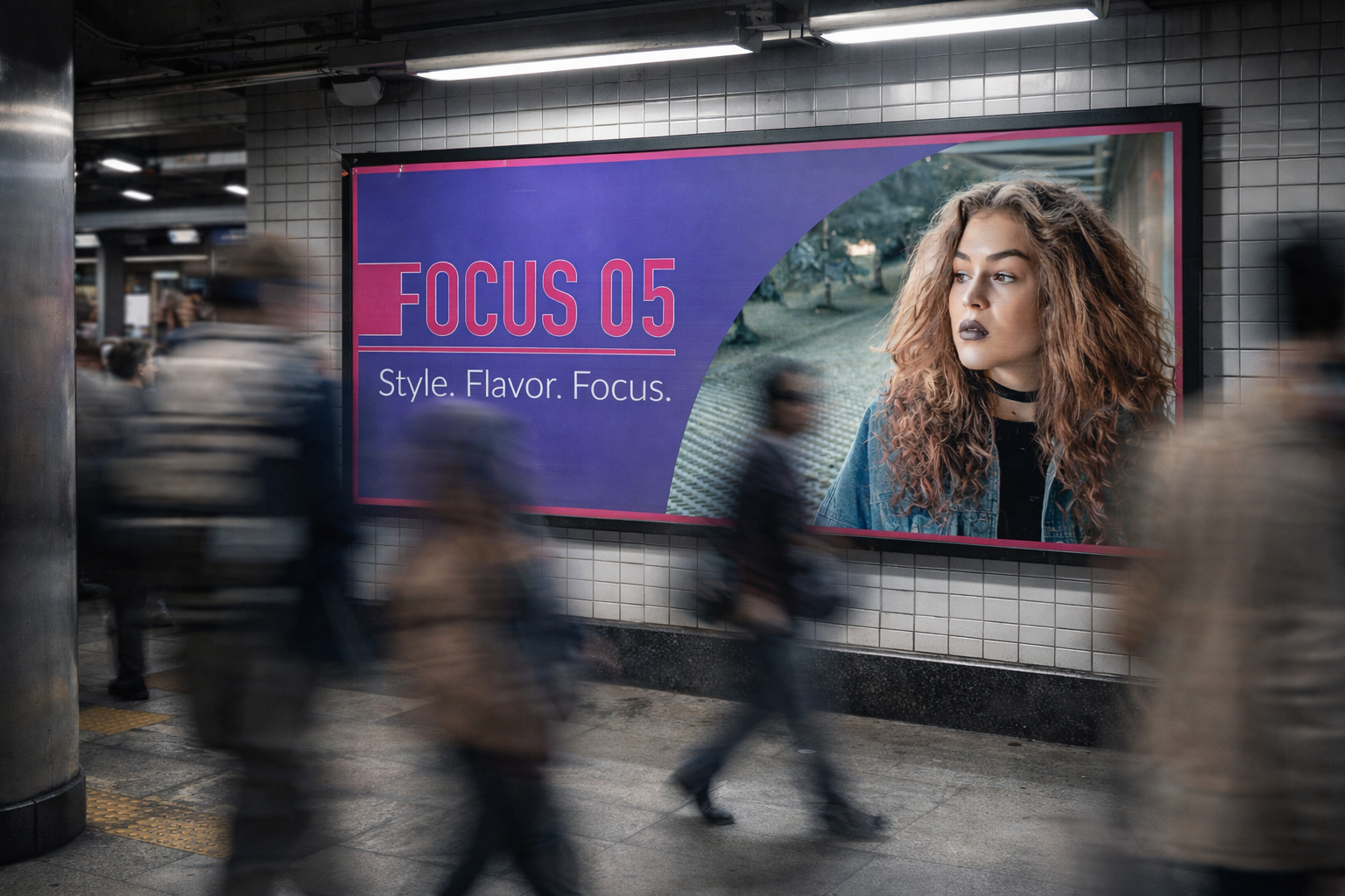Focus 05 subway banner ad concept